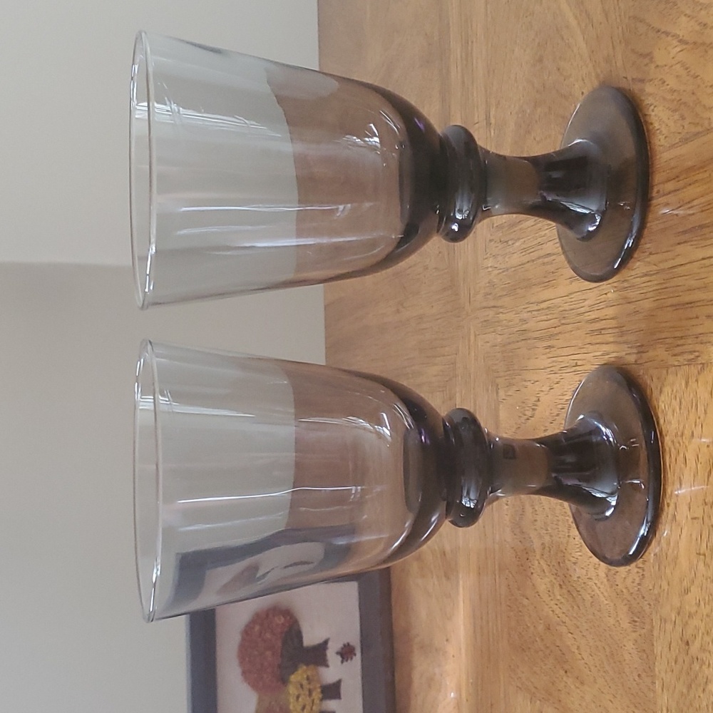 3/$25🌟 Libbey Nova Black Goblets 🖤